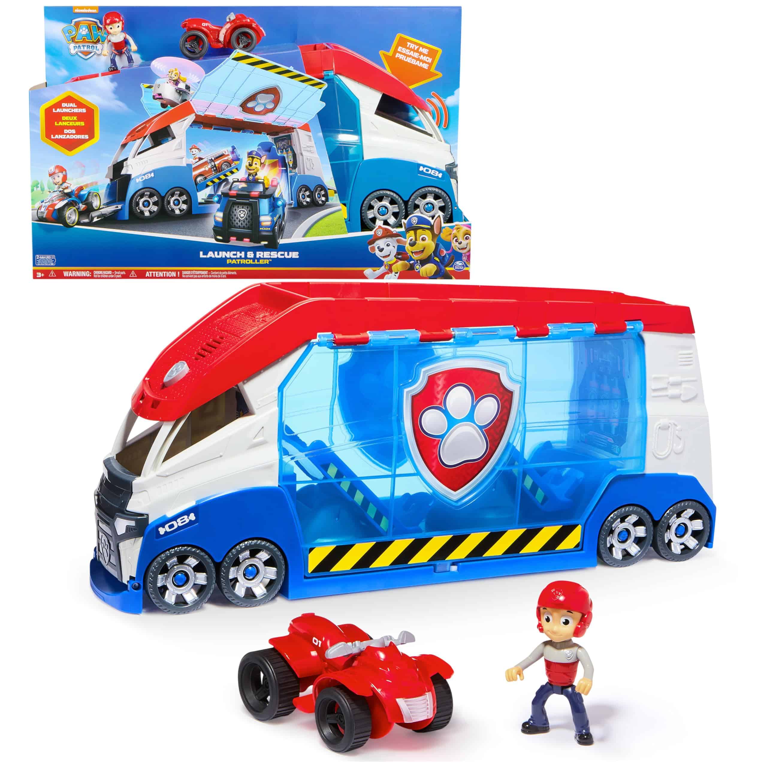 Adventure toy vehicle set with character and racing car for imaginative play and teamwork.