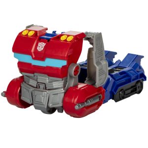 Vibrant Transformers Autobot figure in red and blue, perfect for imaginative play and collection.