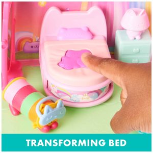 Colorful transforming bed playset inspires imaginative storytelling and interactive fun for kids.