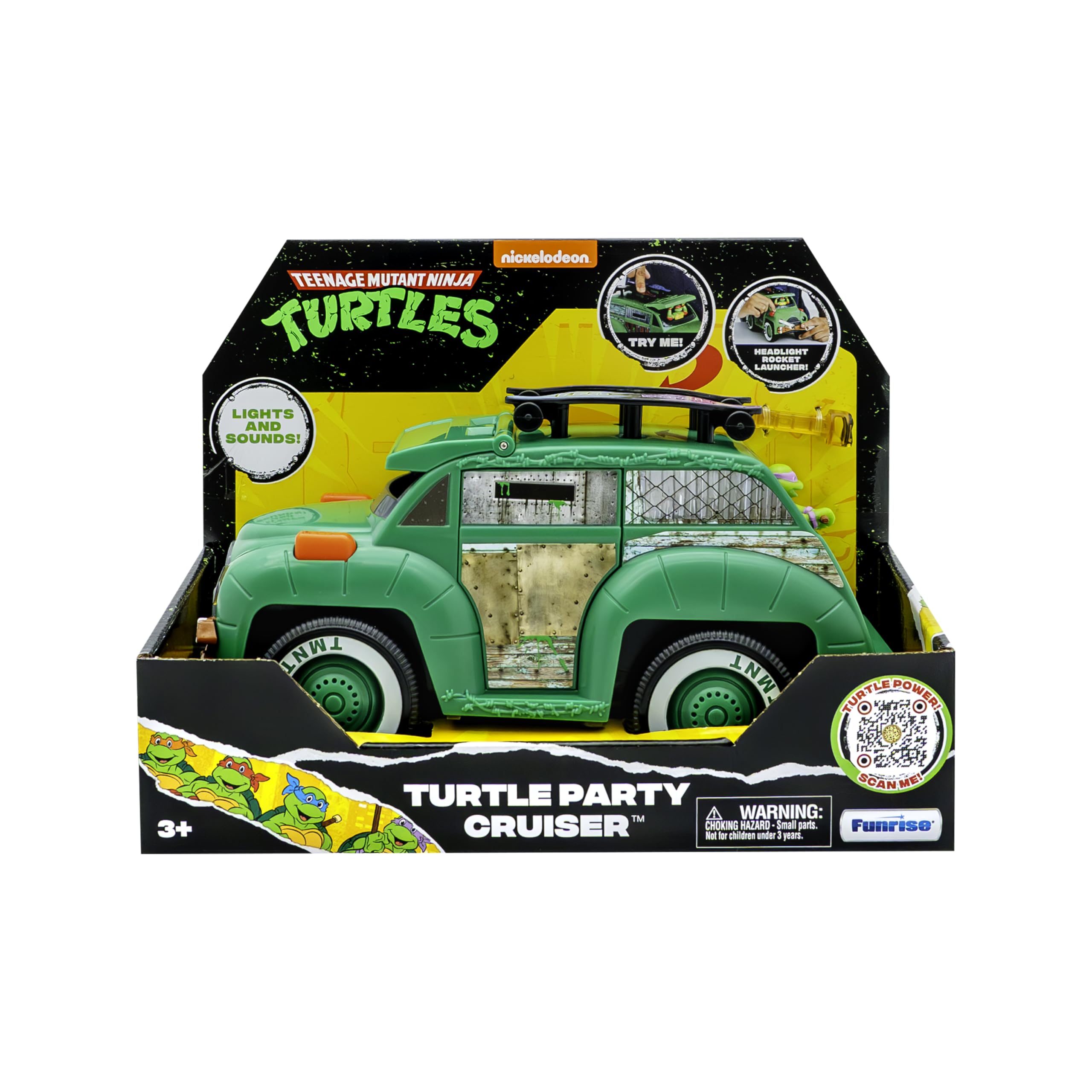 Vibrant Turtle Party Cruiser toy sparks imaginative adventures for kids inspired by Teenage Mutant Ninja Turtles.
