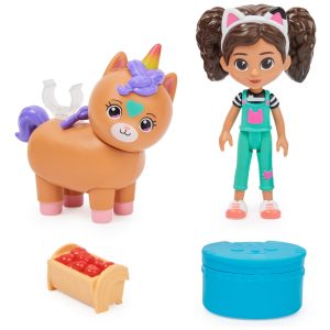 Whimsical unicorn and doll playset with accessories for imaginative fun and creative storytelling.