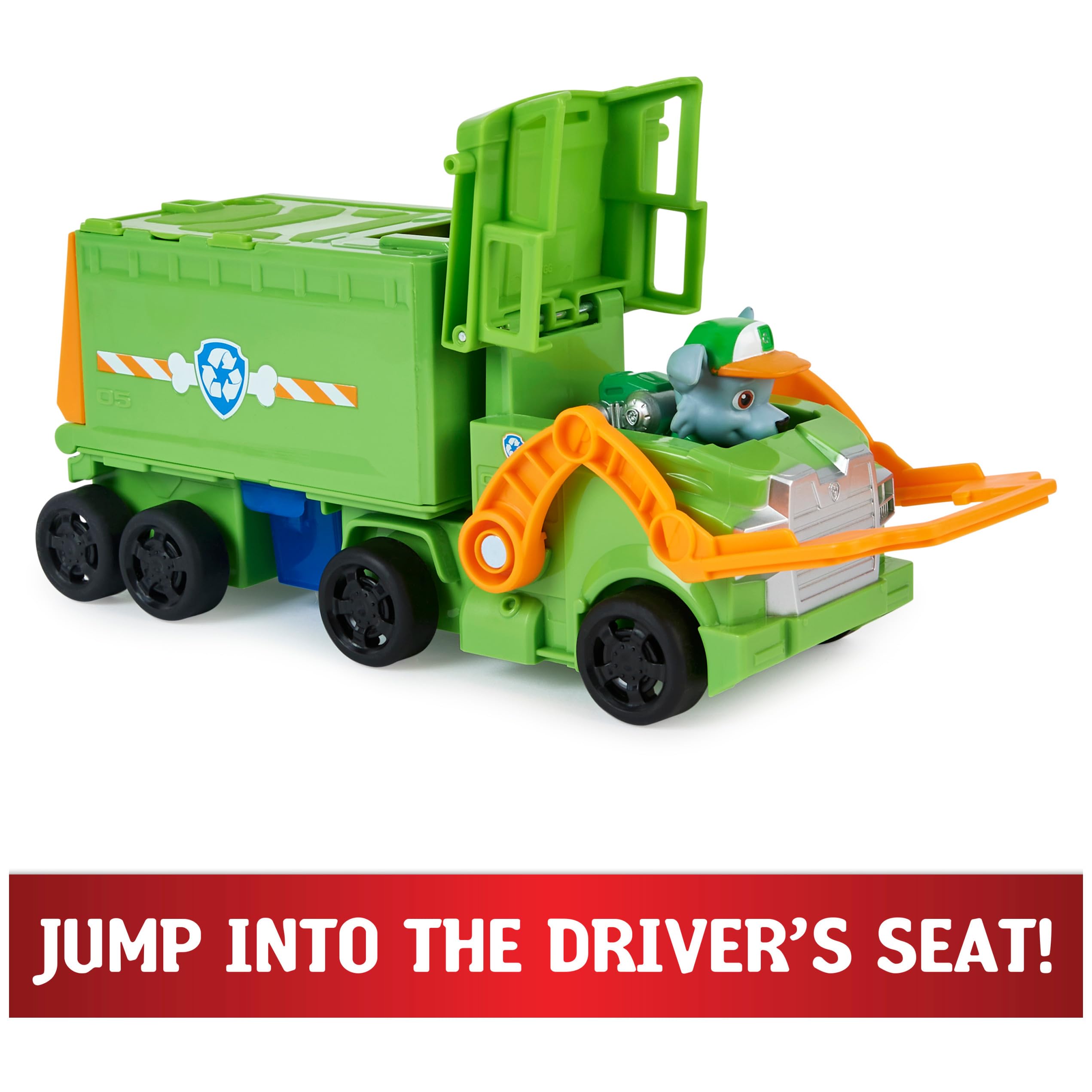 Bright green toy garbage truck for kids, encouraging imaginative play and eco-friendly awareness.