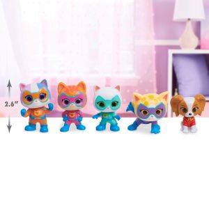 Whimsical colorful toy figurines inspire imaginative adventures in a cozy playroom setting.