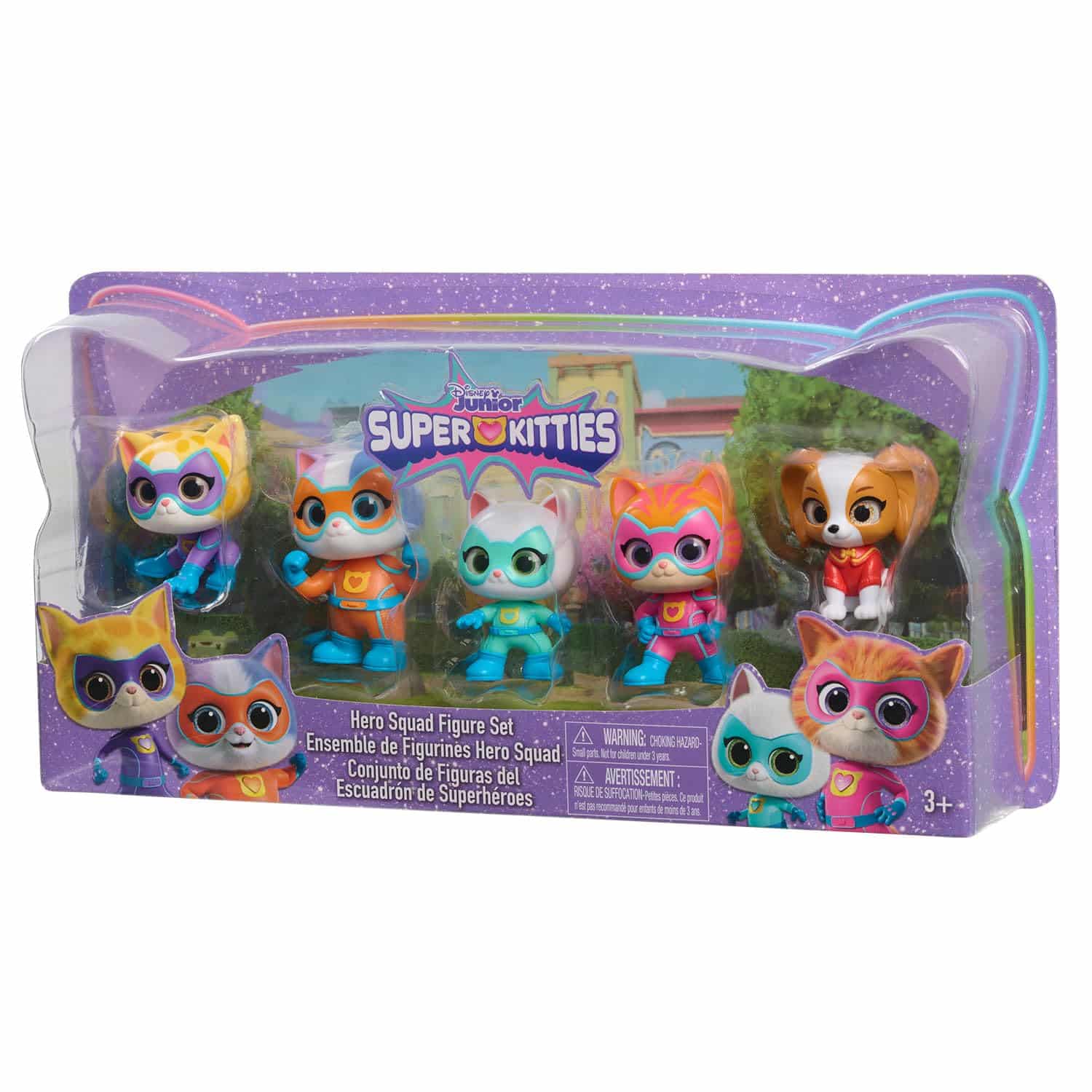 Super Kitties Toy Set featuring colorful, collectible kitten figures with unique superhero abilities.