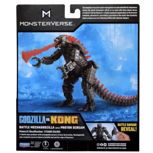 Battle Mechagodzilla action figure from Monsterverse, featuring dynamic design and vibrant colors.