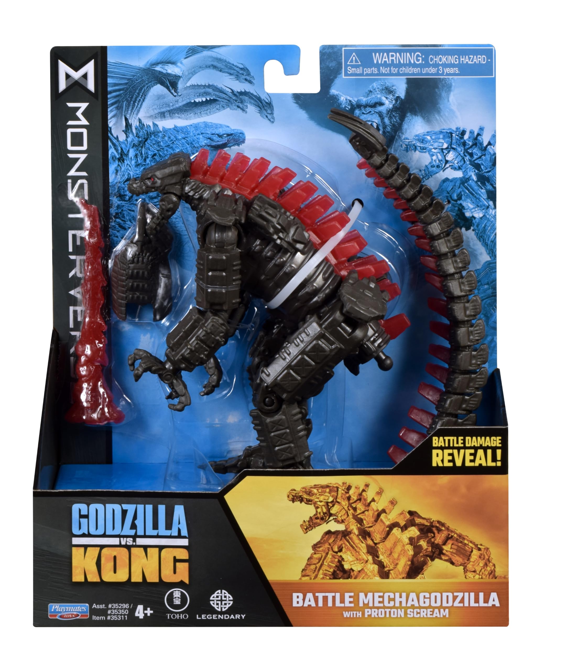 Mechagodzilla Battle Action Figure 1.0.0 from Godzilla vs. Kong with vibrant details and dynamic pose.