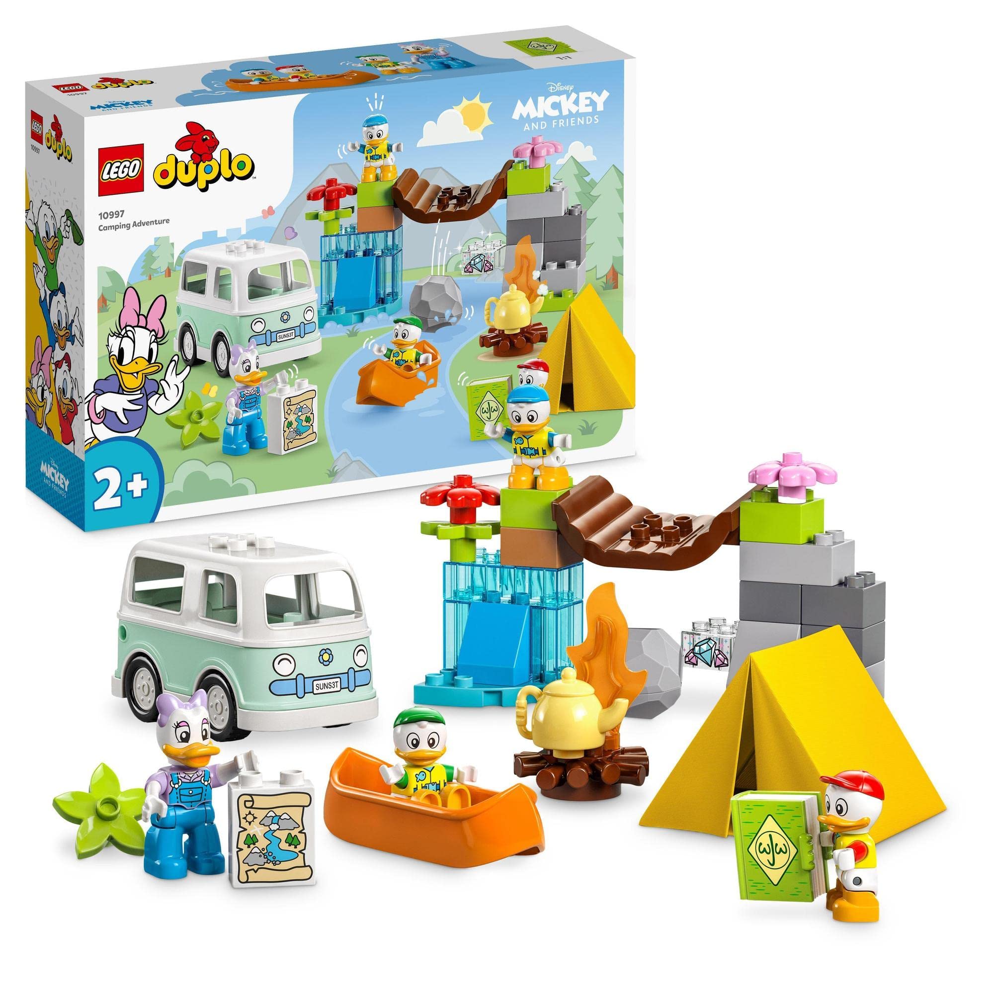Mickey Mouse LEGO Duplo Camping Adventure Set for imaginative outdoor play and skill development.