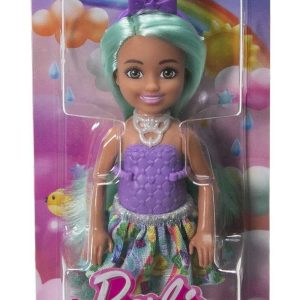 Mint green hair Barbie doll in a pastel outfit, perfect for young fans and collectors.