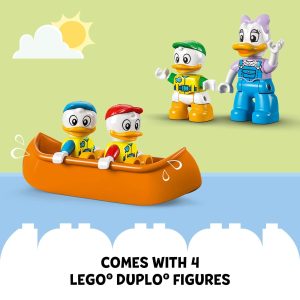 Exciting LEGO DUPLO canoe adventure featuring colorful figures for imaginative family play.