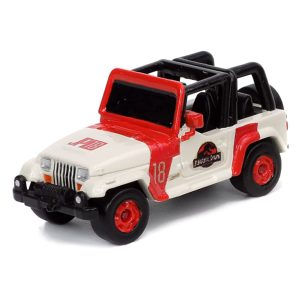 Rugged red and white toy jeep model 18 for adventurous play and heartfelt nostalgia.