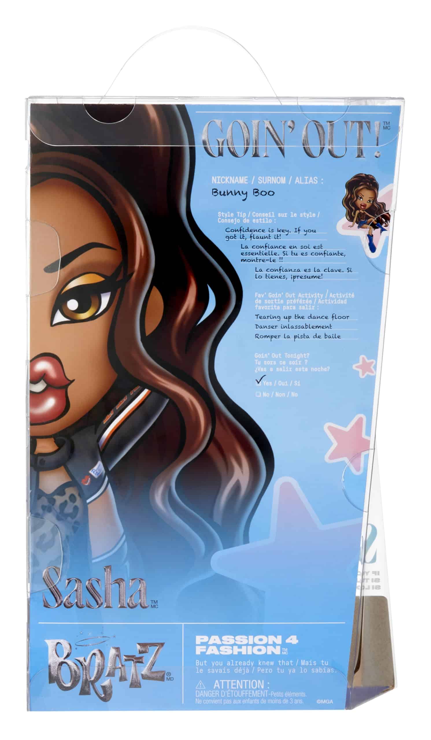 Stylish Sunny Bee Bratz doll with expressive features, trendy outfit, and adventure theme.