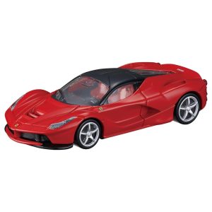 Vibrant red LaFerrari model featuring sleek design, detailing, and luxury appeal for collectors.