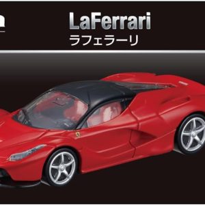 LaFerrari Tomica Premium model in red, showcasing exquisite detailing and collector appeal.