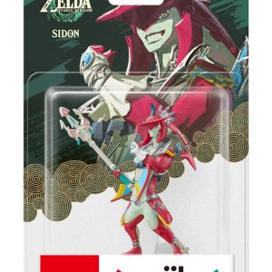 Sidon Amiibo figure from The Legend of Zelda, showcasing vibrant colors and intricate details.