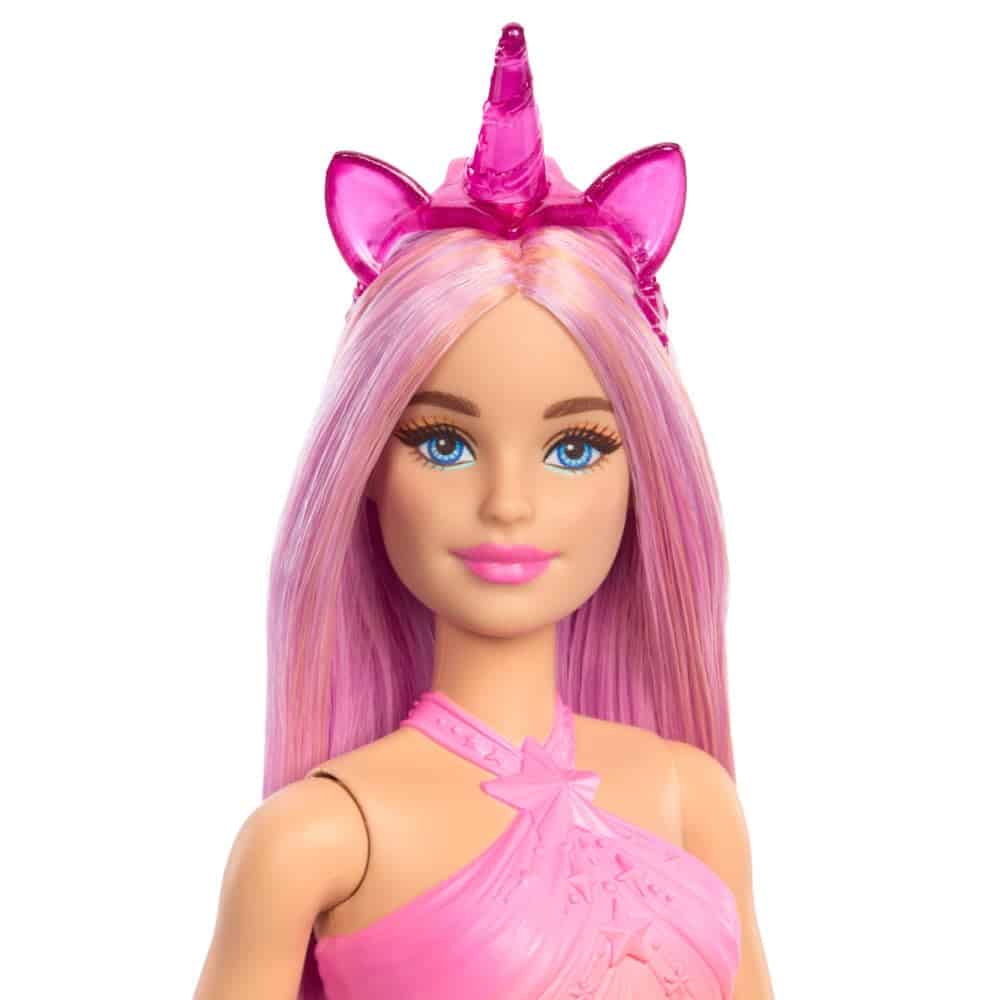 Barbie Unicorn Doll with Pink Fantasy Hair, Colorful Outfit & Unicorn-Themed Accessories - Image 5