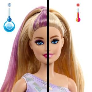 Barbie Party Unboxed Doll & Accessories, Pet Birthday Series Birthday Bows Set with 10 Surprises Including Color Change & Cake-Decorating Activity
