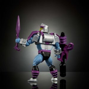 Masters of Universe Origins & Transformers Action Figure, Megatron Armor Skeletor 5.5 Inch Posable Collaboration Toy, Accessories & Mini Comic