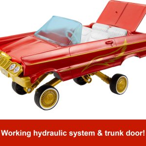 Mattel WWE Action Figure & Toy Vehicle Set, Rey Mysterio Main Event Figure & Lucha Low Rider Car with Launching Action & Hydraulics