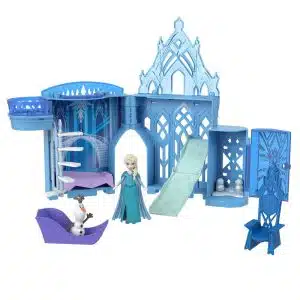 Disney Princess Toys, Storytime Stackers Elsa Ice Palace, Stackable Castle Doll House with Small Doll & 8 Pieces, Inspired by The Disney Frozen Movies