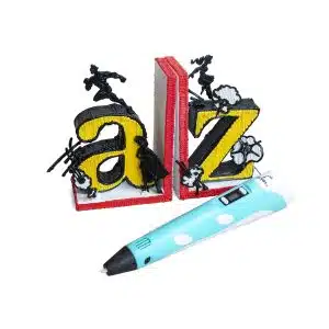 SCRIB3D P1 3D Printing Pen with Display - Includes 3D Pen, 3 Starter Colors of PLA Filament, Stencil Book + Project Guide, and Charger