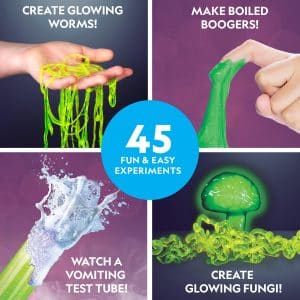 National Geographic Gross Science Lab - 15 Gross Science Experiments for Kids, Dissect a Brain, Burst Blood Cells & More, Amazon Exclusive STEM Science Kit for Kids Who Love Gross Science Experiments
