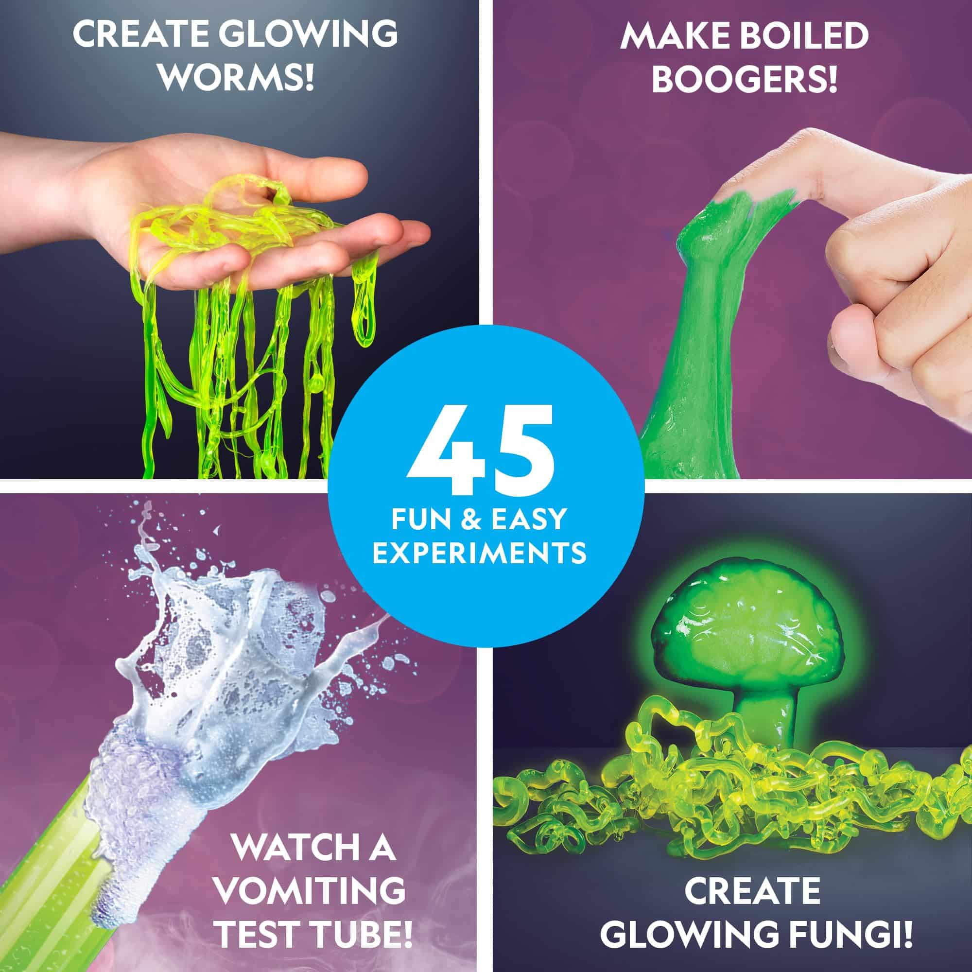 National Geographic Gross Science Lab - 15 Gross Science Experiments for Kids, Dissect a Brain, Burst Blood Cells & More, Amazon Exclusive STEM Science Kit for Kids Who Love Gross Science Experiments