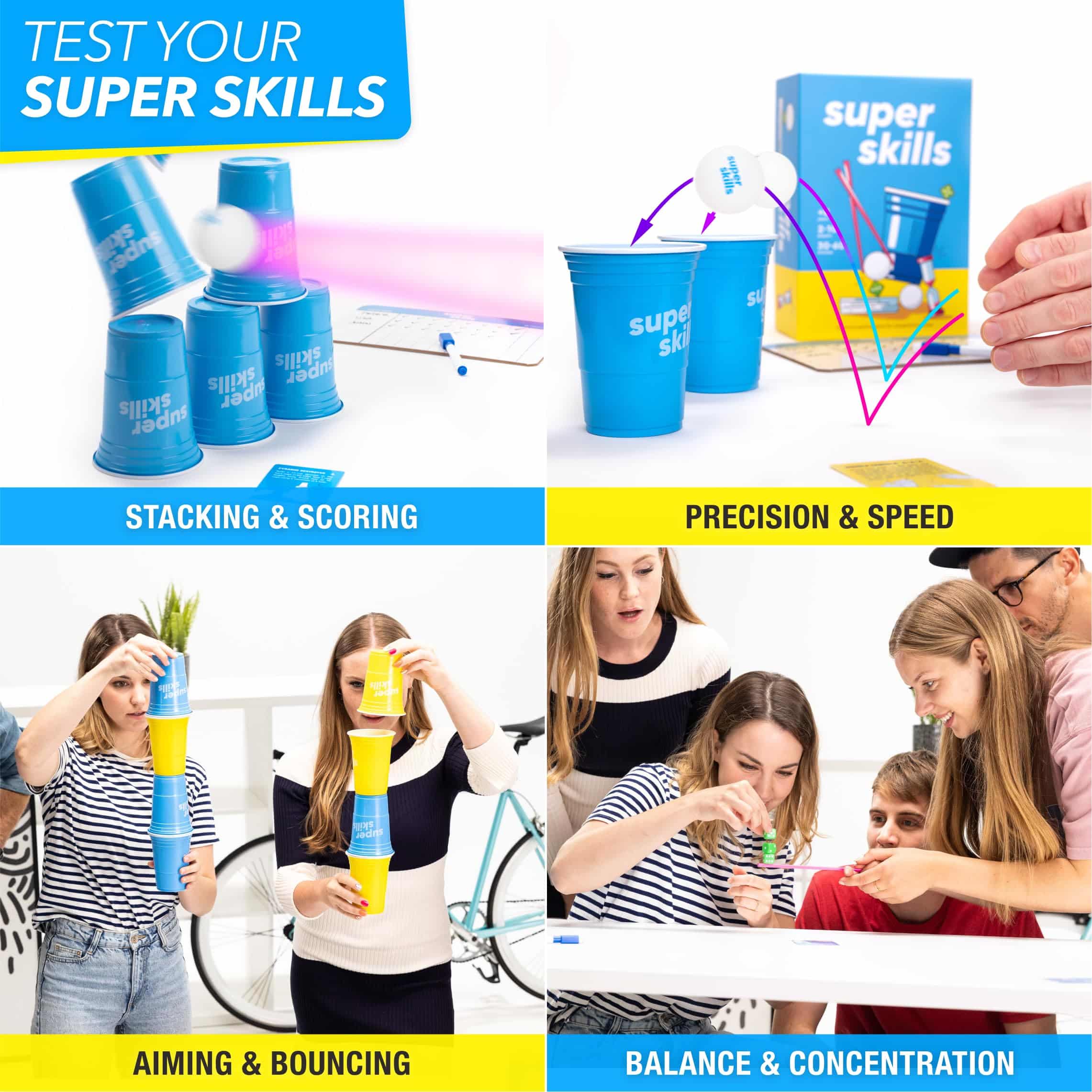 Super Skills - Action Game for Competitive People - Beat Your Friends at 120 Challenges - Fun Group Activity for Family Night or Party with Kids, Teens & Adults - Image 2