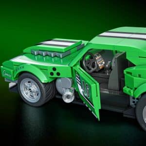 Mattel Brick Shop Hot Wheels Speed Series Building Set, Custom ’68 Camaro with 289 Pieces, Realistic Details and Custom Decals, Adult Collectors and Kids Ages 10+