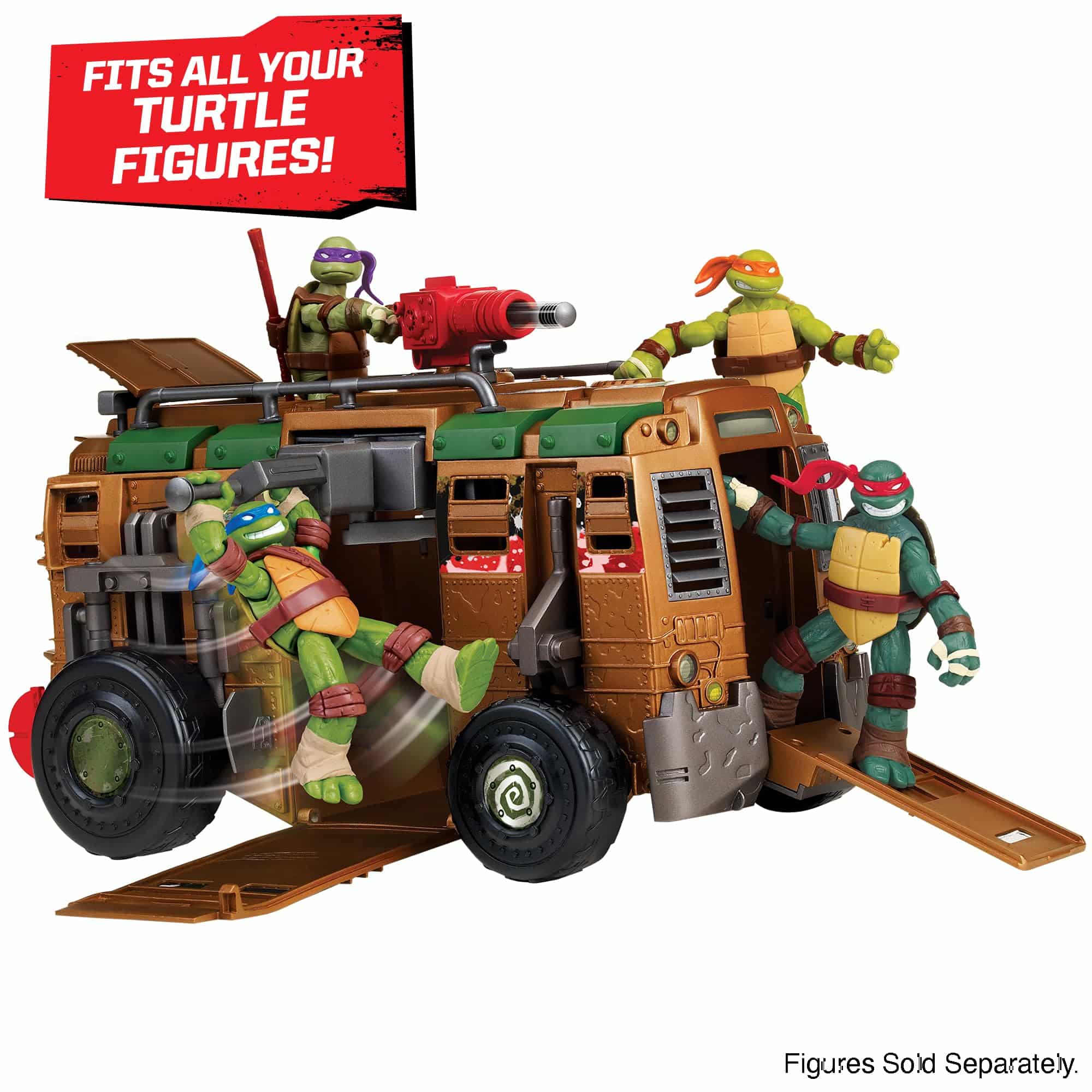 TMNT Shellraiser Battle Van Vehicle Playset - Image 3