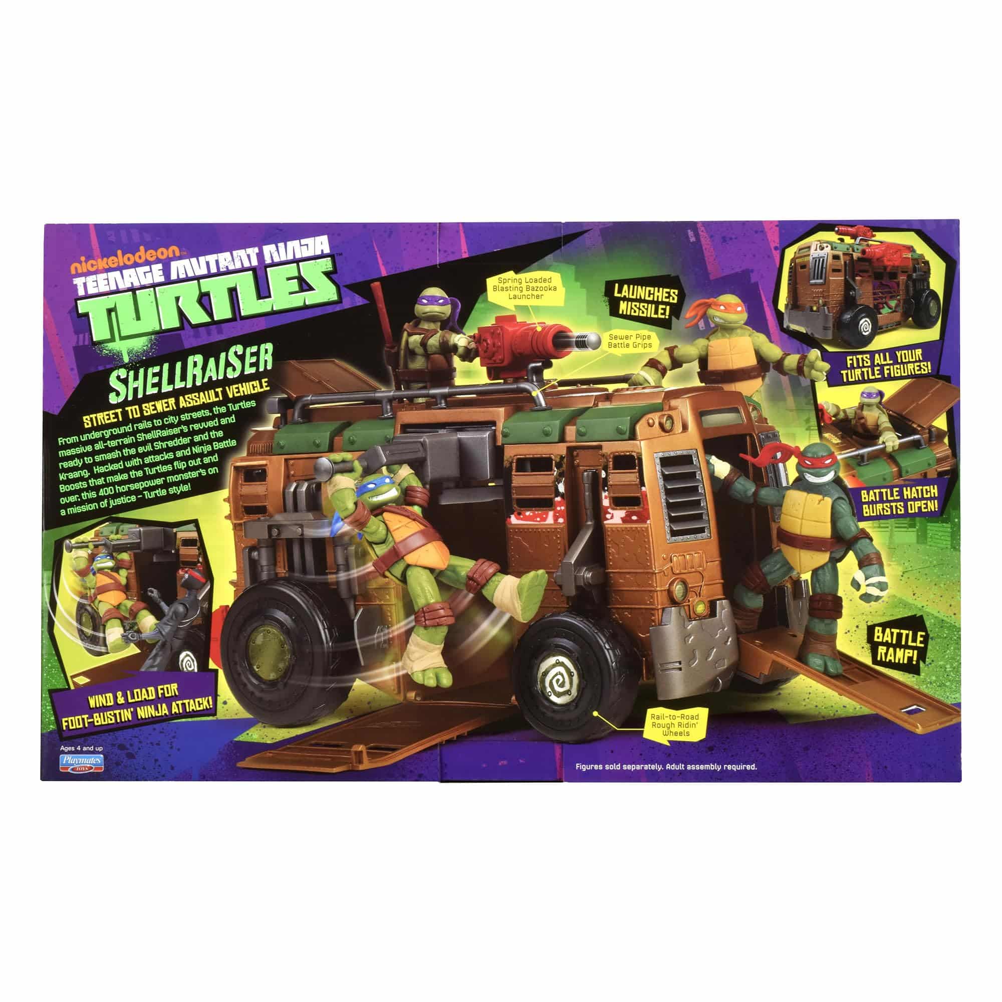 TMNT Shellraiser Battle Van Vehicle Playset - Image 4