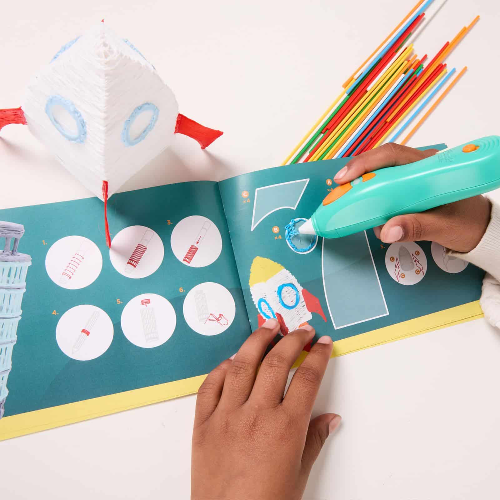 3Doodler Start Essentials 3D Pen Set for Kids, Easy to Use, Learn from Home Art Activity Set, Educational STEM Toy for Boys & Girls Ages 6+ - Image 5