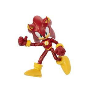 DC x Sonic the Hedgehog as The Flash 5" / 13cm Action Figure, Officially Licensed by Jakks Pacific, Highly Articulated and Detailed Design, Collector's Packaging