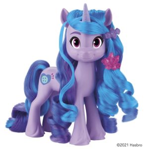 My Little Pony: A New Generation Magic Unicorn Styles Izzy Moonbow Exclusive Toy - Pony Figure, 17 Hair Accessories