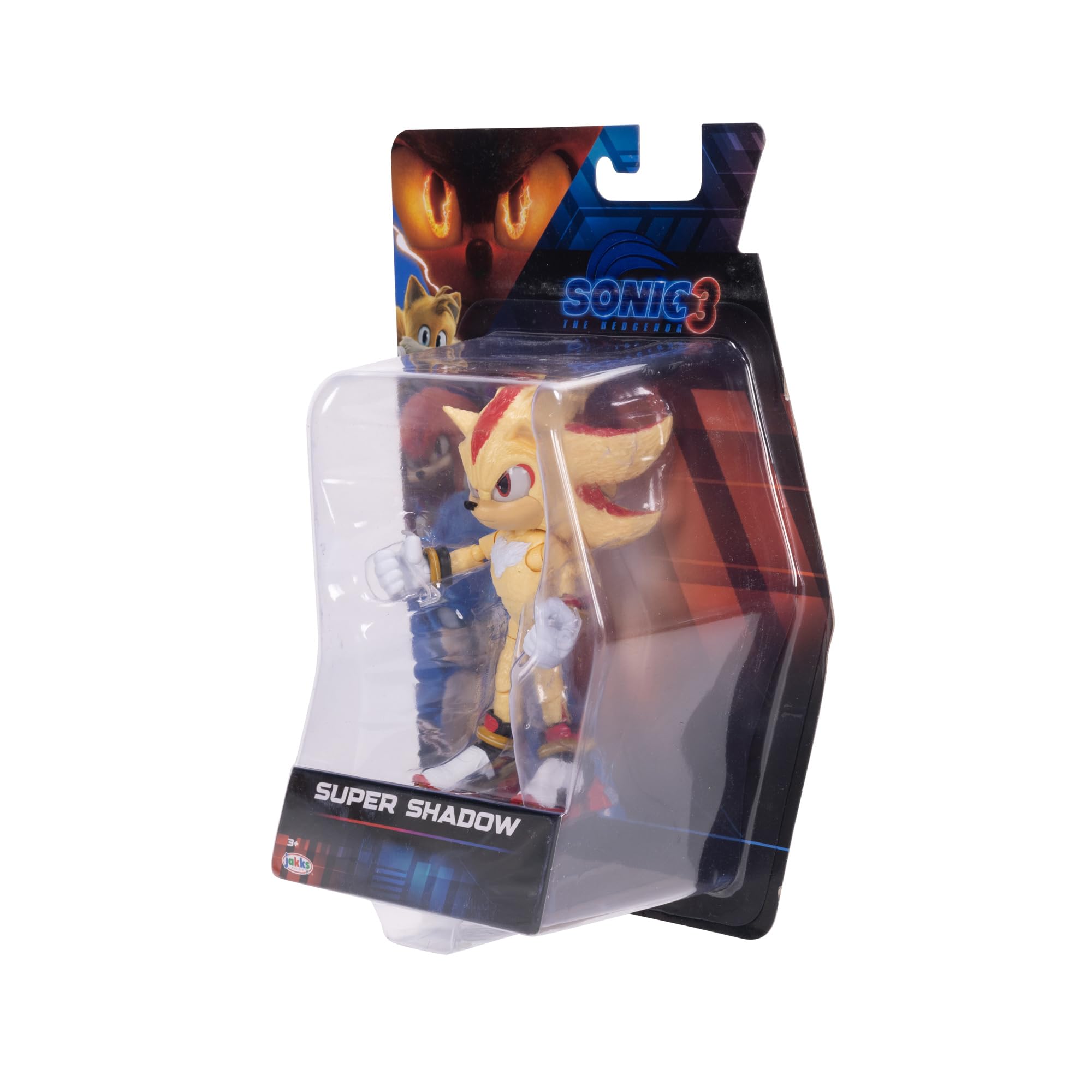 Sonic The Hedgehog Sonic 3 Movie Super Shadow Action Figure by Jakks Pacific 13 cm Tall Highly Poseable for Boys/Girls Officially Licensed Sonic 3 Movie, Recommended Age 3+ - Image 8