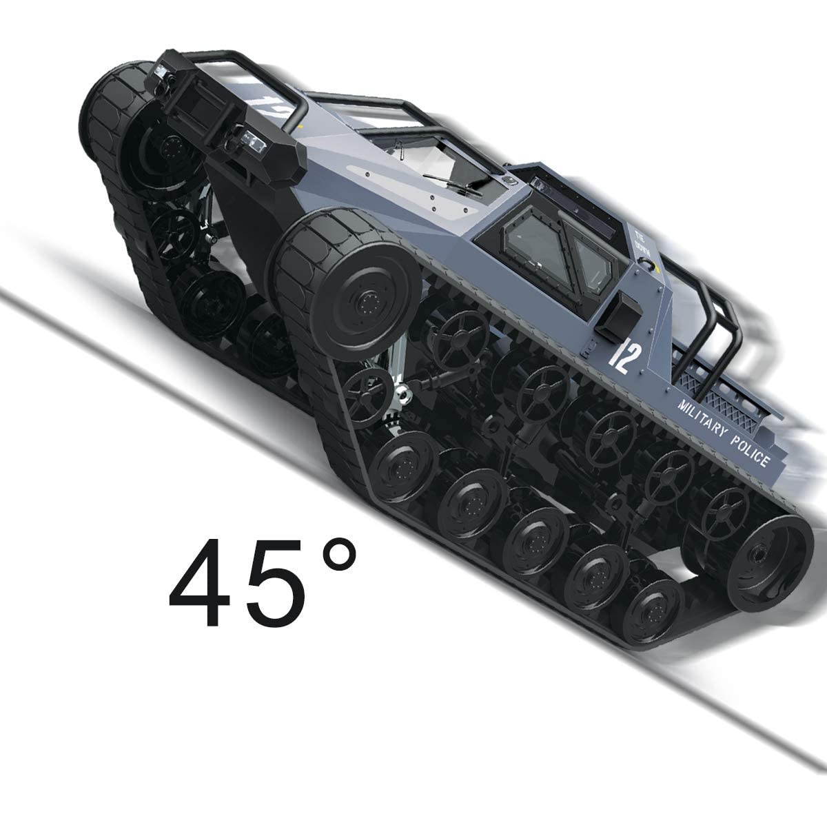 Mostop RC Tank 2.4Ghz Remote Control Crawler High Speed Tank Off-Road 4WD RC Car 2.4 Ghz RC Army Truck 1/12 Drift Tank RC Tank for Kids Adults - Image 5