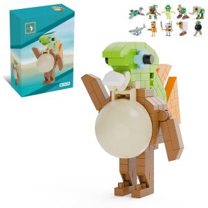 MJDDJA Italian Brainrot Action Figure Building Kit, Brainrot Toys, Creative STEM Construction Blocks, Collectible Desk Decor Gift for Adults & Teens 14+(TRIPPI TRIPPI)
