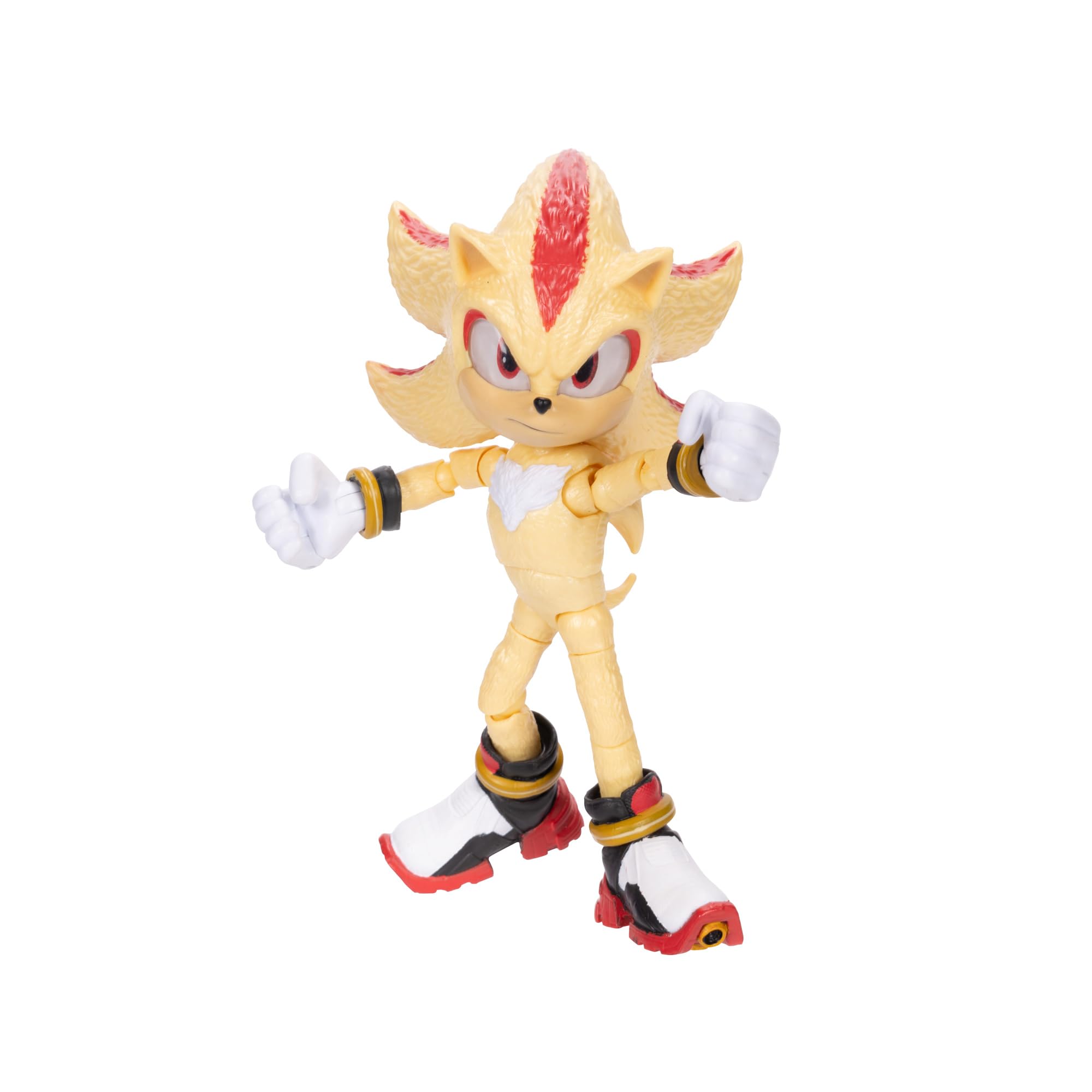 Sonic The Hedgehog Sonic 3 Movie Super Shadow Action Figure by Jakks Pacific 13 cm Tall Highly Poseable for Boys/Girls Officially Licensed Sonic 3 Movie, Recommended Age 3+ - Image 5