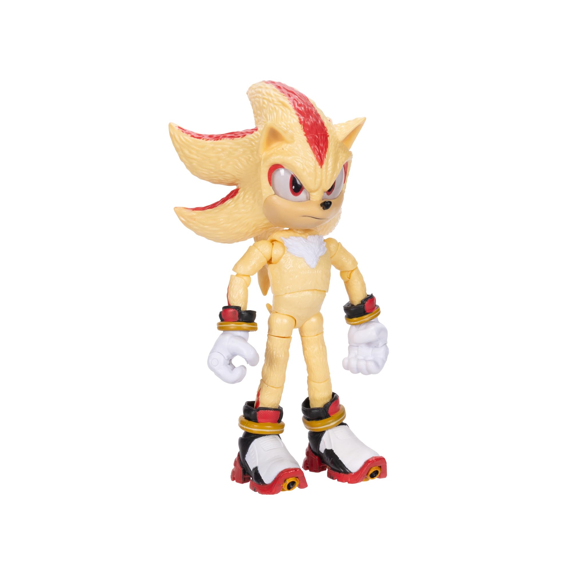 Sonic The Hedgehog Sonic 3 Movie Super Shadow Action Figure by Jakks Pacific 13 cm Tall Highly Poseable for Boys/Girls Officially Licensed Sonic 3 Movie, Recommended Age 3+ - Image 2