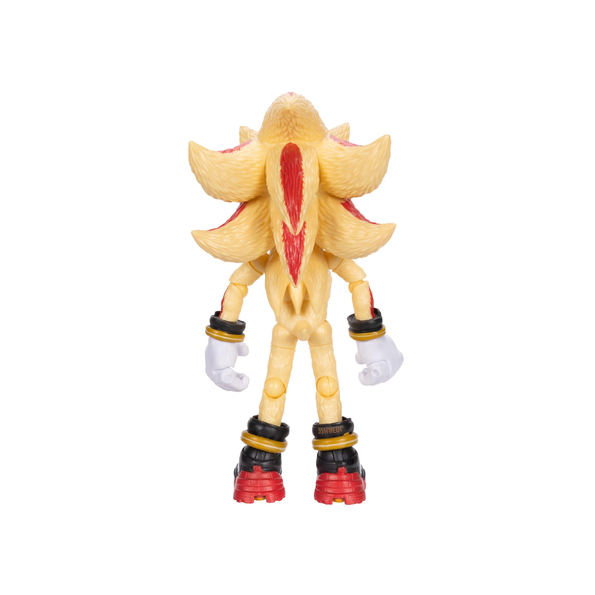 Sonic The Hedgehog Sonic 3 Movie Super Shadow Action Figure by Jakks Pacific 13 cm Tall Highly Poseable for Boys/Girls Officially Licensed Sonic 3 Movie, Recommended Age 3+ - Image 3