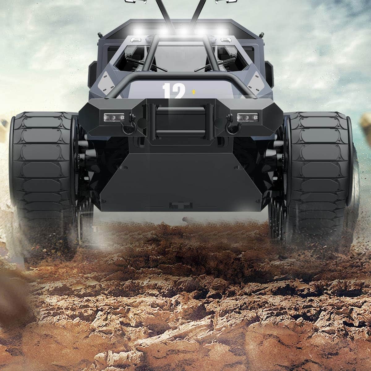 Mostop RC Tank 2.4Ghz Remote Control Crawler High Speed Tank Off-Road 4WD RC Car 2.4 Ghz RC Army Truck 1/12 Drift Tank RC Tank for Kids Adults - Image 13