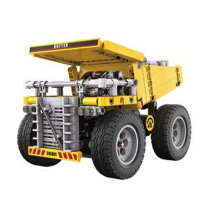 CaDA 372pcs Technical Series Heavy Engineering Truck Bricks Model, Small Simulation Construction Vehicle Building Toy