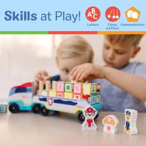 PAW Patrol ABC Wooden Block Truck Melissa and Doug