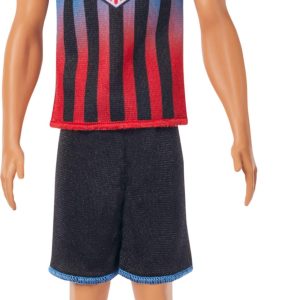 Barbie Careers USSF Soccer Fashion Ken Doll Dressed in Removable Sport-Themed Outfit & Shoes with Accessories (Styles May Vary)