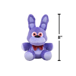 Five Nights at Freddy's FNF0087 - Classic Bonnie Plush Toy - 20 cm - with Super Soft Material and Glow in The Dark Eyes - Official Jazwares Plush Toy