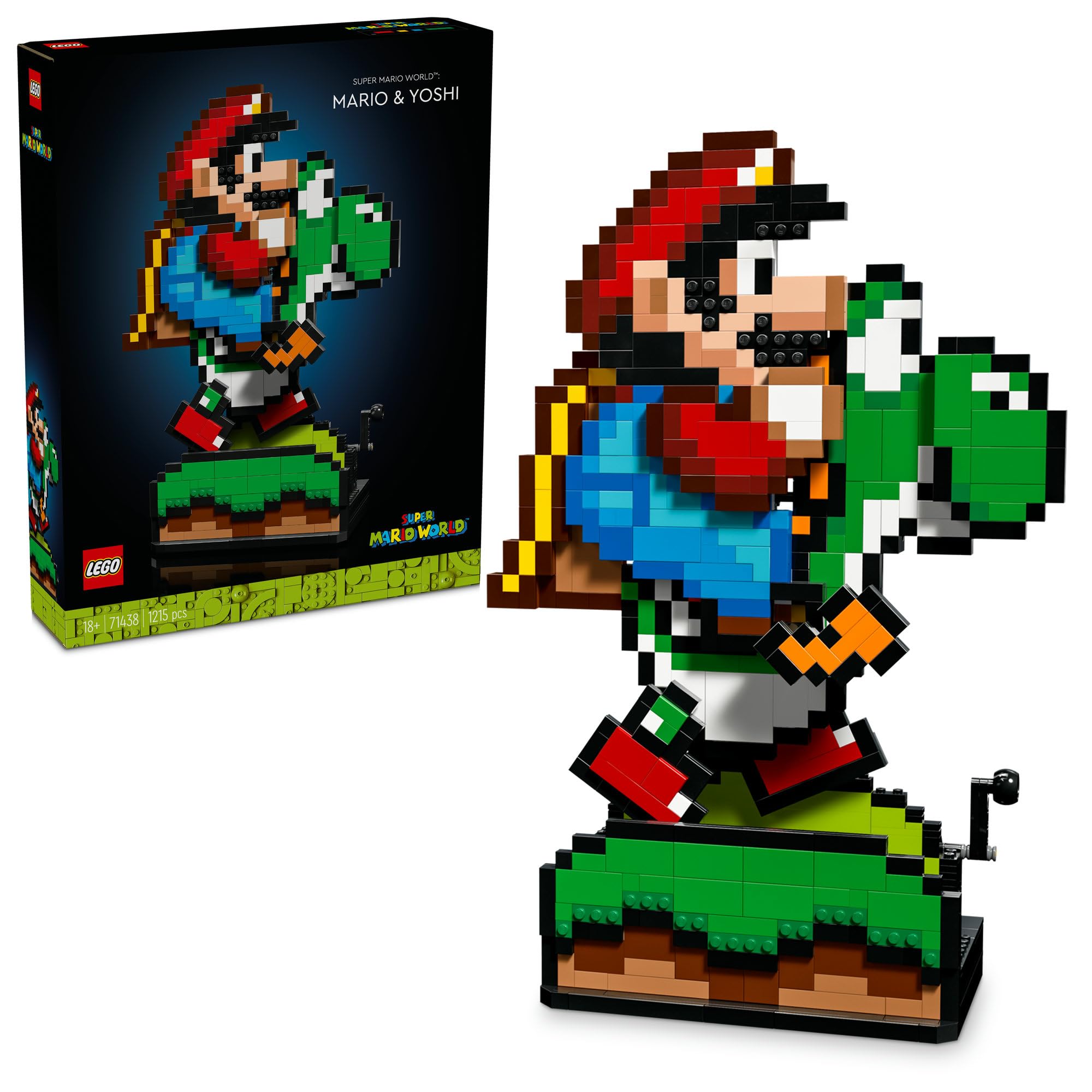 LEGO Super Mario Super Mario World: Mario & Yoshi 71438 Nintendo Collectible Set, Pixelated Figures, Toy for Adult Fans, Playful Display Model, Fun Room Decor - Image 10