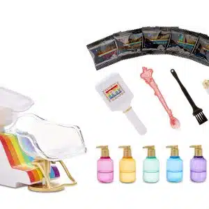 Rainbow High Salon Playset with Washable Foam Rainbow Hair Colour for Kids and Dolls - Doll Not Included