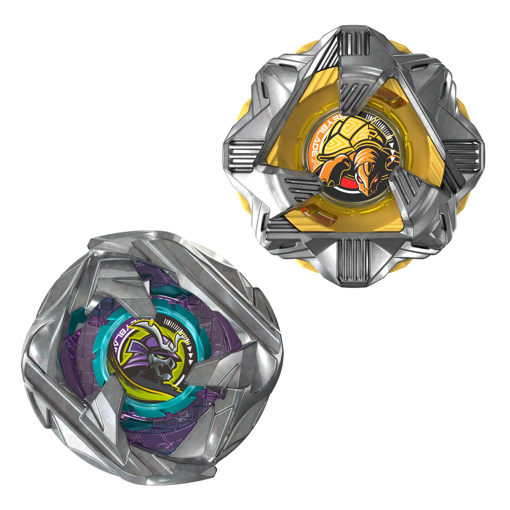 Hasbro Beyblade X Calibur Samurai 6-70M BX & Obsidian Shell 3-85S BX Takara Tomy Dual Pack Set with 2 Clockwise Spinning Tops, Battle Spinner Toy, from 8 Years - Image 2