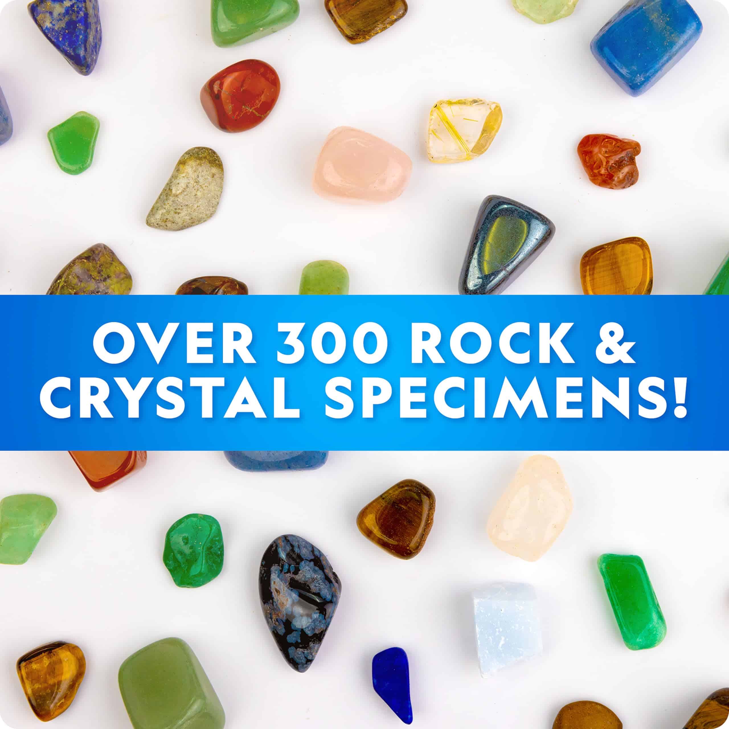 National Geographic Rock Collection for Kids – 200+ Piece Crystals and Gemstones Set Includes Geodes and Real Fossils, Rocks and Minerals Science Kit - Image 3