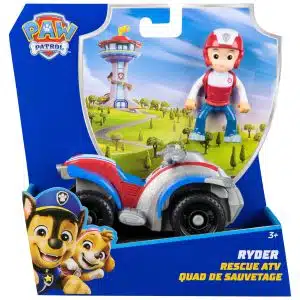PAW Patrol Ryder’s ATV Toy Vehicle with Collectible Action Figure, for Boys & Girls Ages 3 and Up