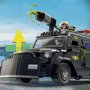 PLAYMOBIL City Action 71144 SWAT Off-Road Vehicle, Modern SEK Off-Road Vehicle with Light and Sound, Toy for Children from 5 Years